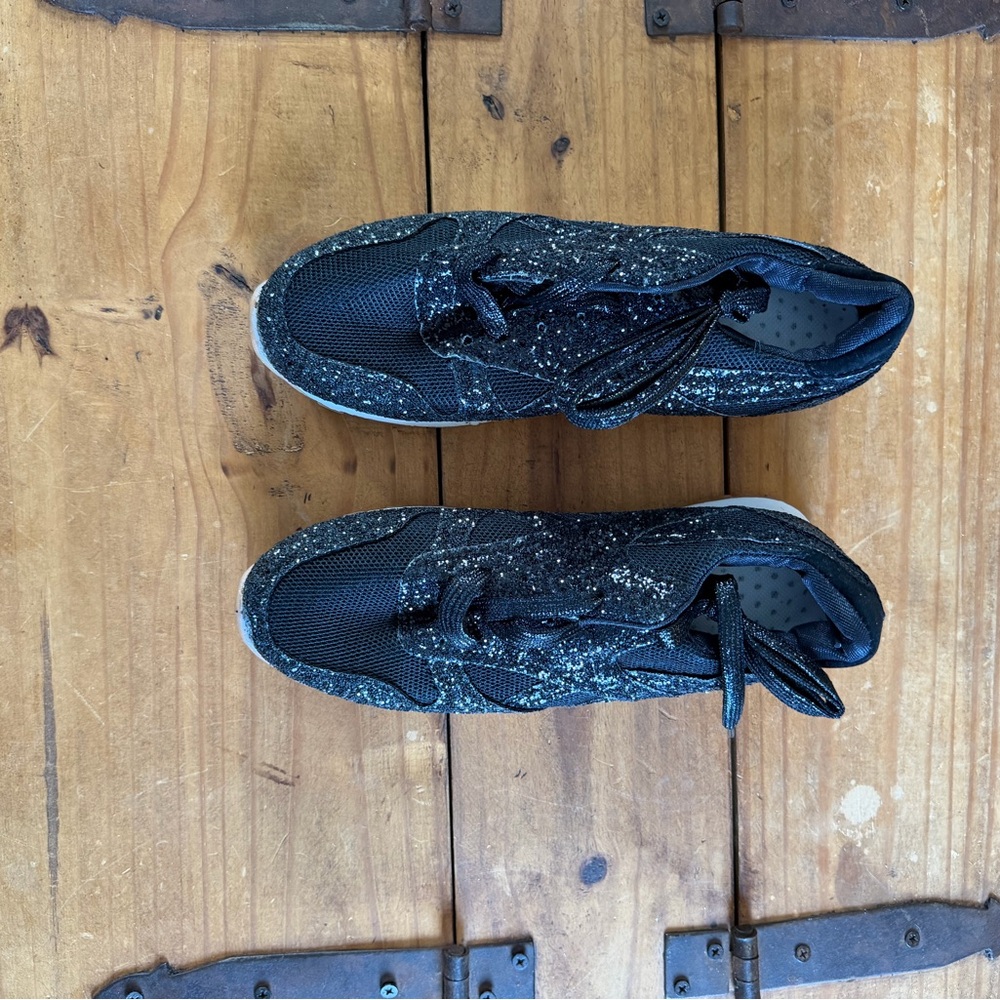 Black Glitter Sneakers